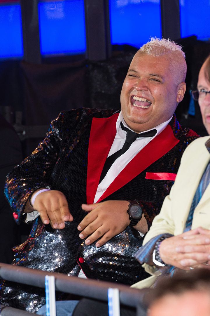 Heavy D at the Celebrity Big Brother final in 2016