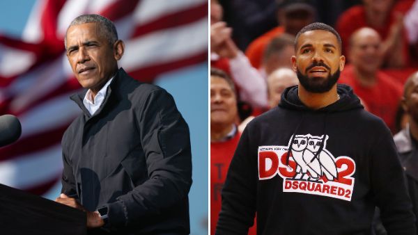 Former president Barack Obama thinks Drake playing him in a biopic would be a "fine idea."