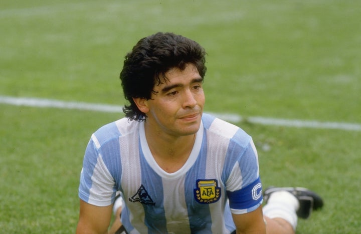 Maradona, el 10 de junio de 1986 con 24 años.