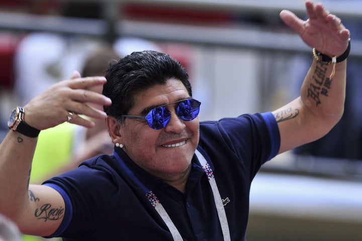 Diego Armando Maradona, en 2018. 