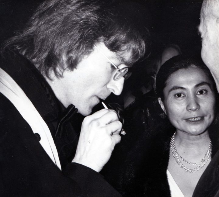 John Lennon et Yoko Ono à New York en 1979.