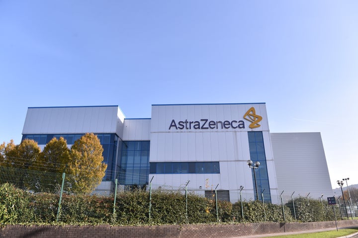 An exterior view outside AstraZeneca Millcourt center as the company targets for delivery of UK Covid vaccine by the end of 2020 on on Nov. 7, 2020 in Macclesfield, England.