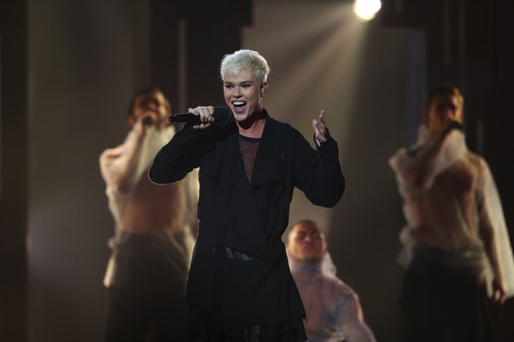 Jack Vidgen performs during Eurovision - Australia Decides at Gold Coast Convention and Exhibition Centre on February 08, 2020 in Gold Coast, Australia. 