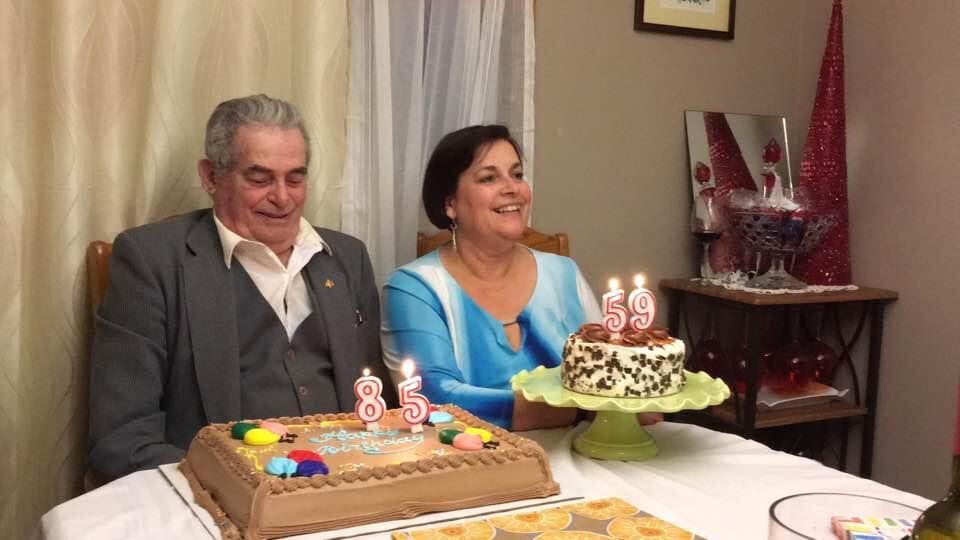 Eddie Calisto-Tavares and her dad Manuel celebrated their birthdays, two days apart, together every year.