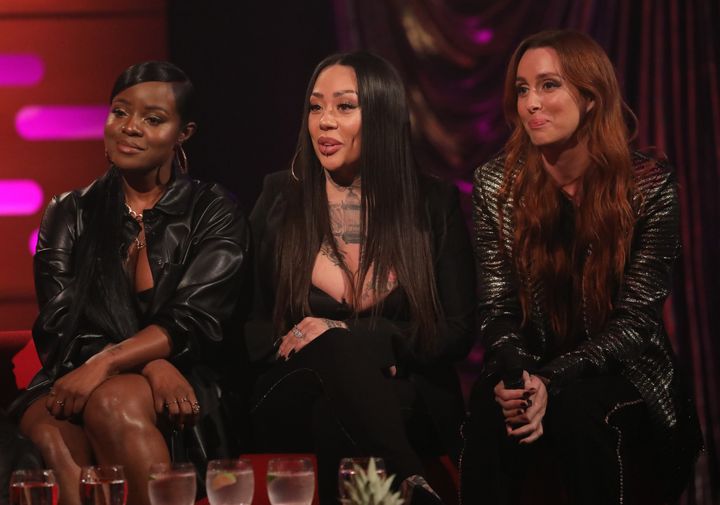 The original members of the Sugababes appearing on Graham Norton last year