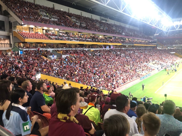 The NRL State of Origin contest brought together nearly 50,000 fans.