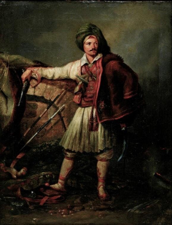 Πίνακας του Γερμανού ζωγράφου Peter von Hess (1792-1871). Παρουσιάζει Φιλέλληνα με Ελληνική στολή.