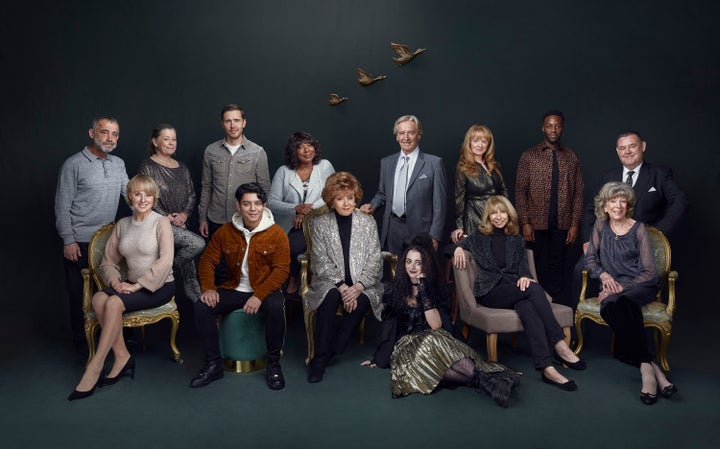 Corrie's longest-serving and newest cast members recently posted for this photo in honour of the show's 60th annniversary