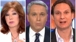 Ana Rosa Quintana, Vicente Vallés y Javier Cárdenas, premios Antenas de Oro