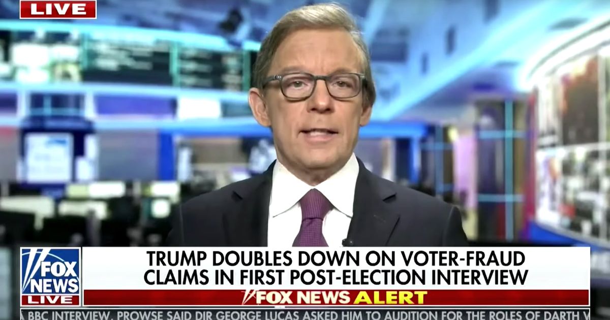 Fox News Host Pulls Apart Election Lies Trump Spouted On Network Hours Earlier