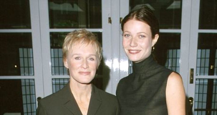 Glenn Close and Gwyneth Paltrow at a luncheon in November 1999
