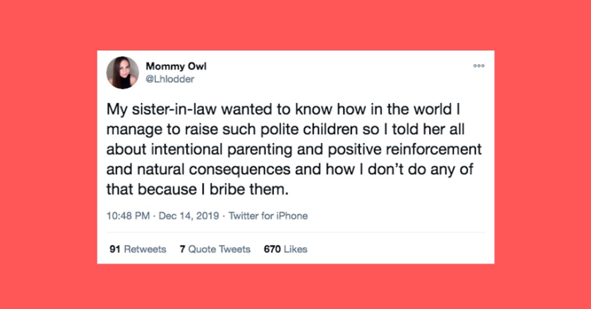 50 Funny Tweets About Bribery From Parents Who Use It Well