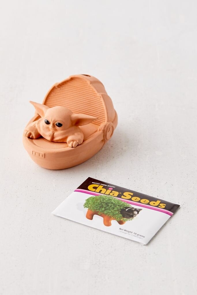 Chia Pet Planter- Yoda Head Star Wars Unique Home Decor