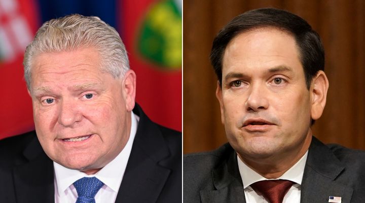 Ontario Premier Doug Ford, left, and Republican Senator Marco Rubio. 