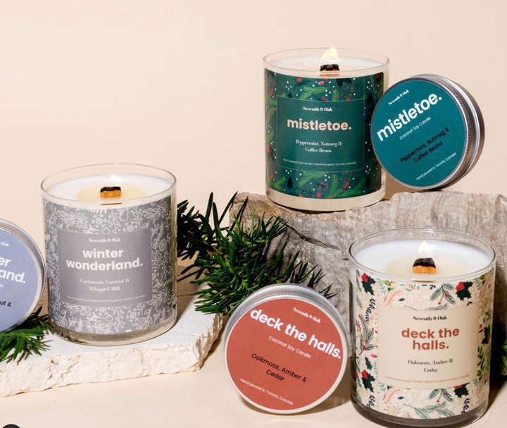 Seventh and Oak holiday candles