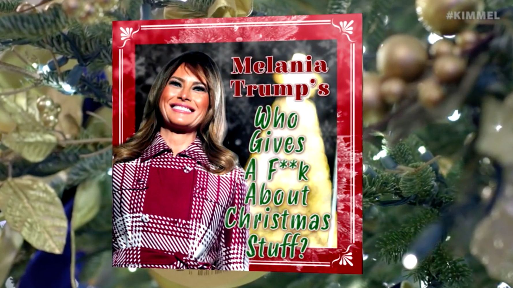 Melania Trump Really Hates Christmas In ‘Kimmel’ Spoof Of White House Holiday Video