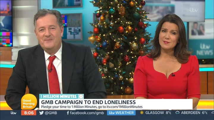 Piers Morgan and Susanna Reid on Good Morning Britain