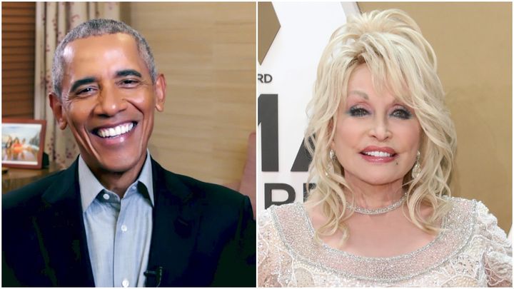 Barack Obama and Dolly Parton