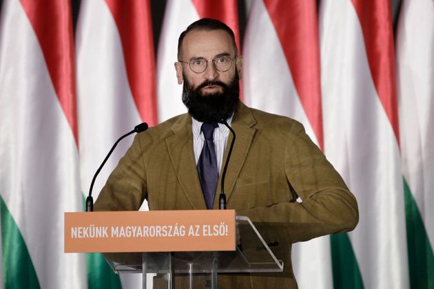 L'eurodéputé Jozsef Szajer le 5 avril 2019 à Budapest ( PETER KOHALMI/AFP via Getty