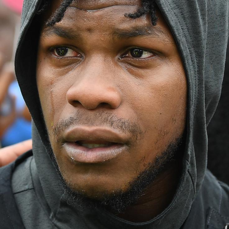 British actor John Boyega takes part in an anti-racism demonstration in London, on June 3, after George Floyd, an unarmed black man, died during an arrest in Minneapolis.