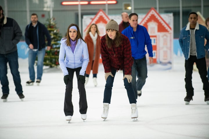 Alison Brie and Davis in "Happiest Season."