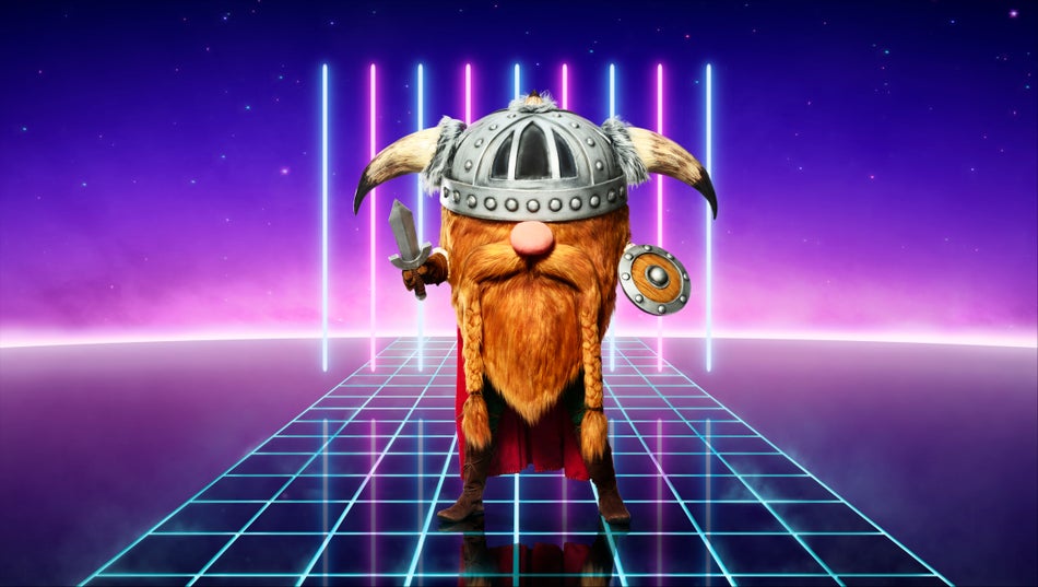 VikingITV says: "Viking is armed with a sword and wearing a helmet and clearly taking this battle seriously!"
