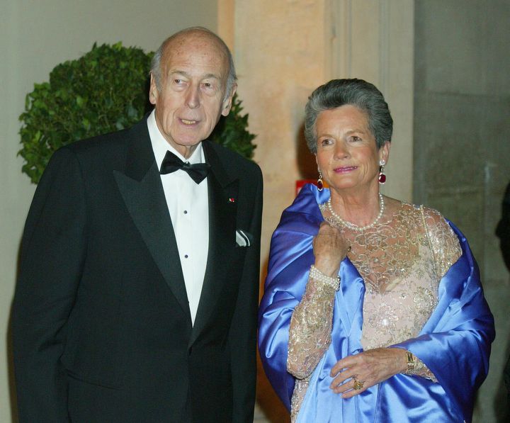 Ο Βαλερί Ζισκάρ Ντ' Εστέν με την σύζυγό του.