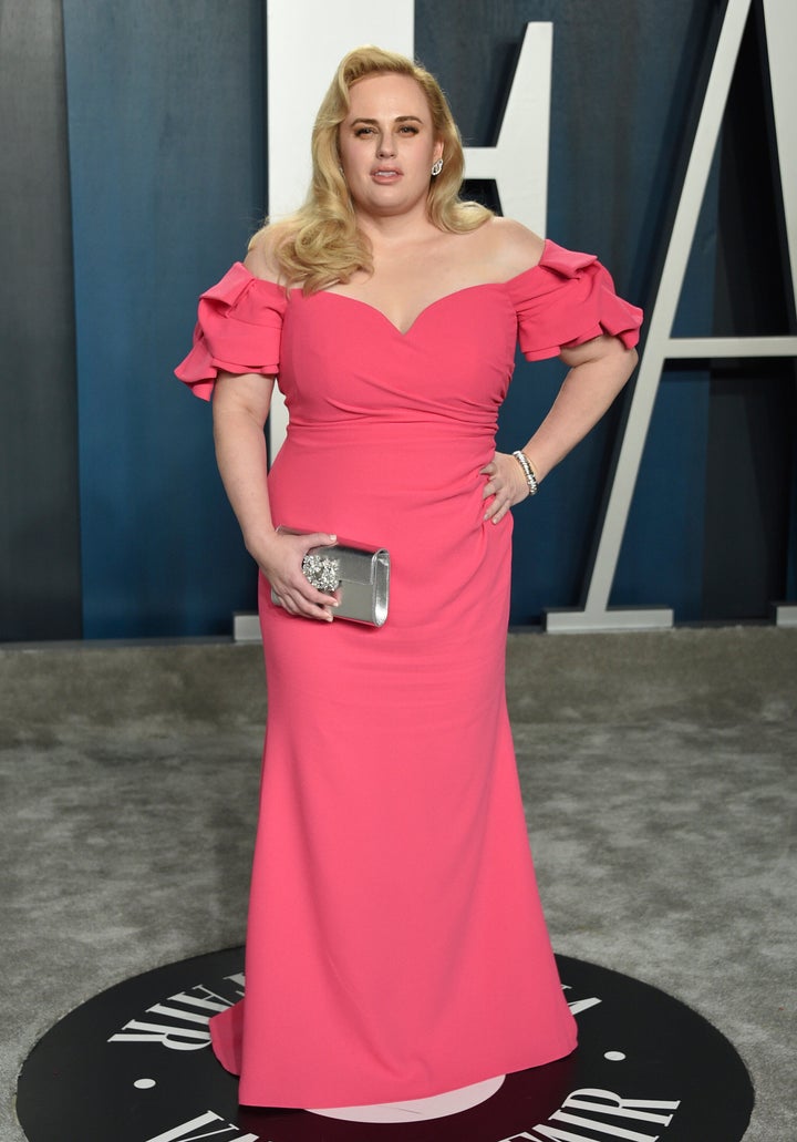 Rebel Wilson arrives at the Vanity Fair Oscar Party on Sunday, Feb. 9, 2020, in Beverly Hills. Rebel set herself the challenge of losing over four stone this year.