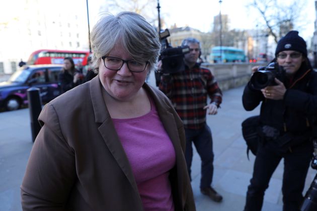 Britain's Work and Pensions Secretary Thérèse Coffey 