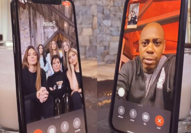 Kardashians Terrify Dave Chappelle The Biebers And Tristan Thompson With Facetime Prank Huffpost Kardashians Terrify Dave Chappelle The Biebers And Tristan Thompson With Facetime Prank Huffpost