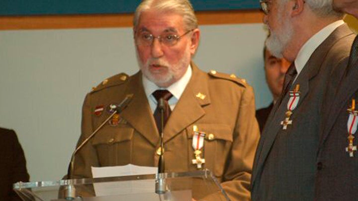 Fernando Reinlein, el 16 de febrero de 2010, en el homenaje de Defensa a los militares de la UMD.