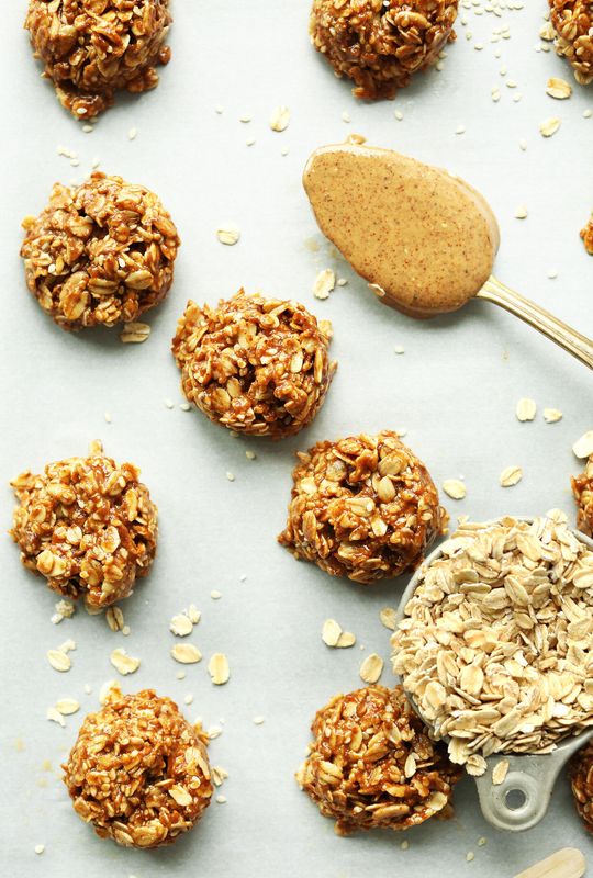 Almond Butter No-Bake Cookies from Minimalist Baker﻿