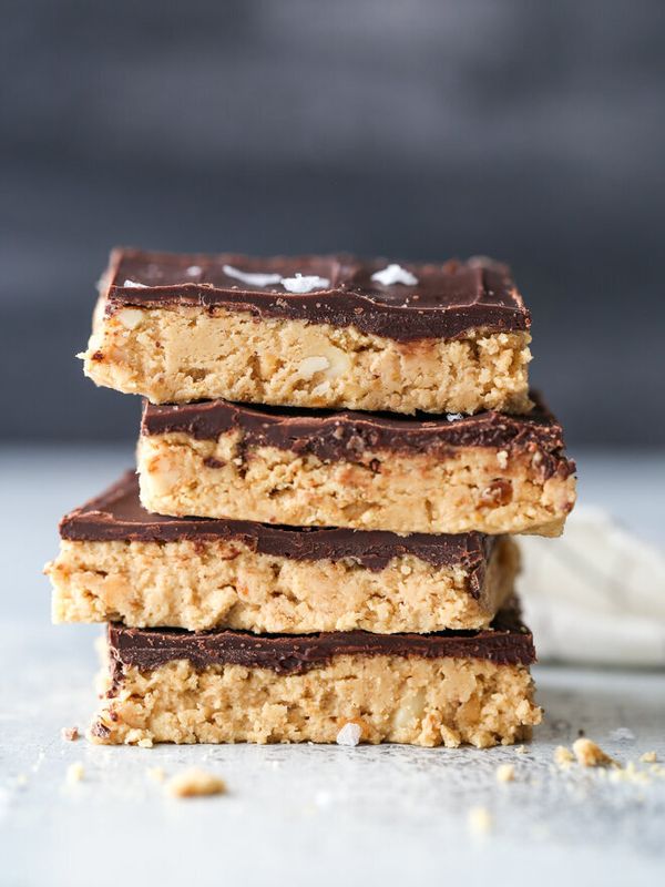 No-Bake Chocolate Peanut Butter Bars from Completely Delicious