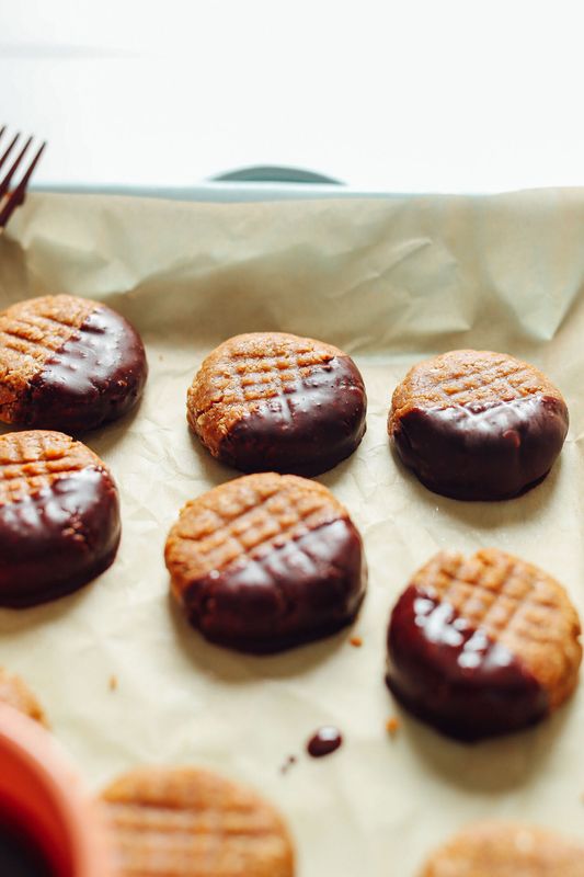 3-Ingredient No-Bake Peanut Butter Cookies from Minimalist Baker