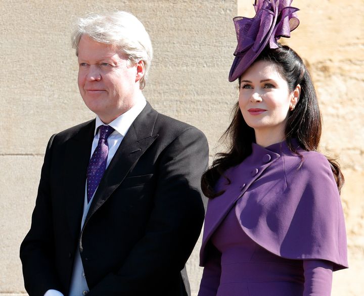 Earl Charles Spencer and Countess Karen Spencer at Prince Harry and Meghan Markle's wedding on May 19, 2018.