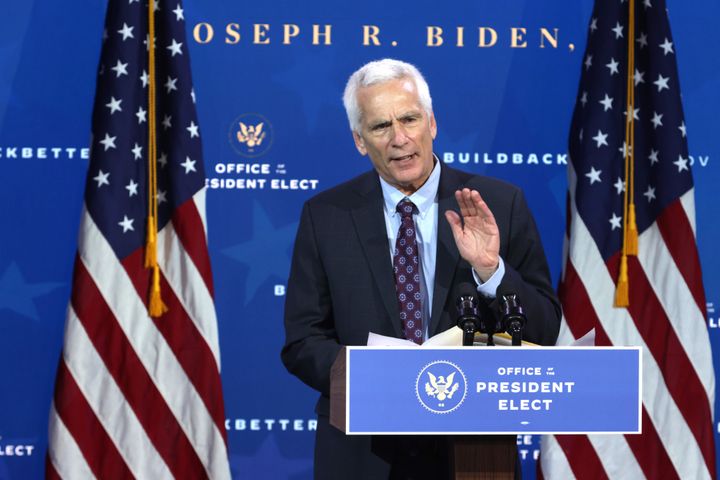 Bernstein speaks during an event to name Biden&rsquo;s economic team at The Queen Theater in Wilmington, Delaware, on Dec. 1.