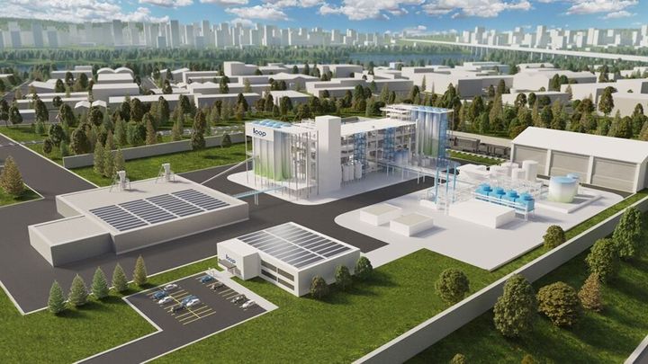 La future usine de Suez et Loop Industries entrera en service en 2023.