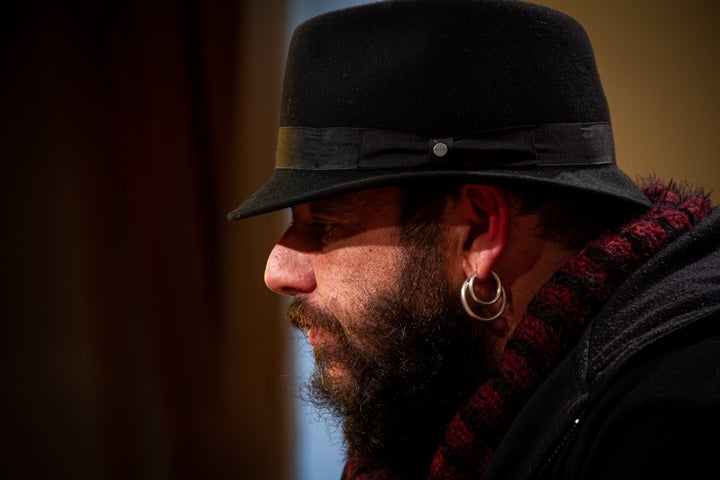 Kutxi Romero, vocalista de Marea, durante la entrevista.