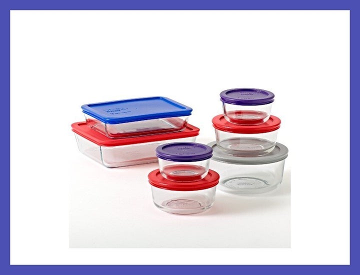 Pyrex Easy Grab 4-piece Rectangular Glass Bakeware Set with Red Lids -  Yahoo Shopping