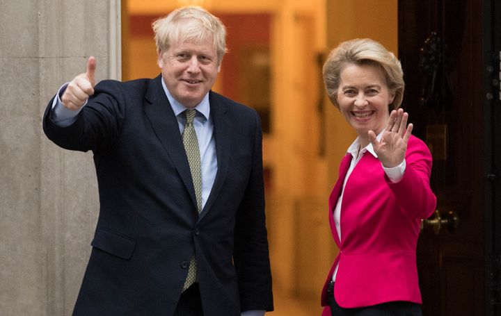 <strong>Boris Johnson and Ursula von der Leyen</strong>