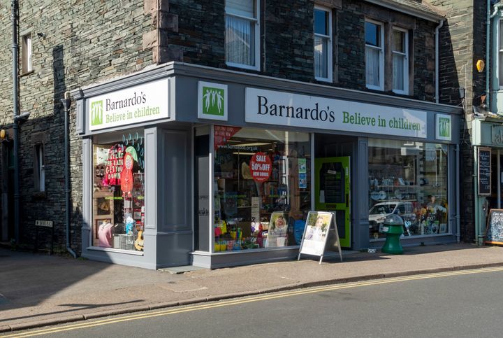 A Barnardo's charity shop 