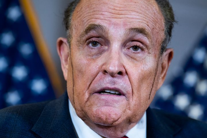 Hair dye or mascara malfunction: Rudy Giuliani 