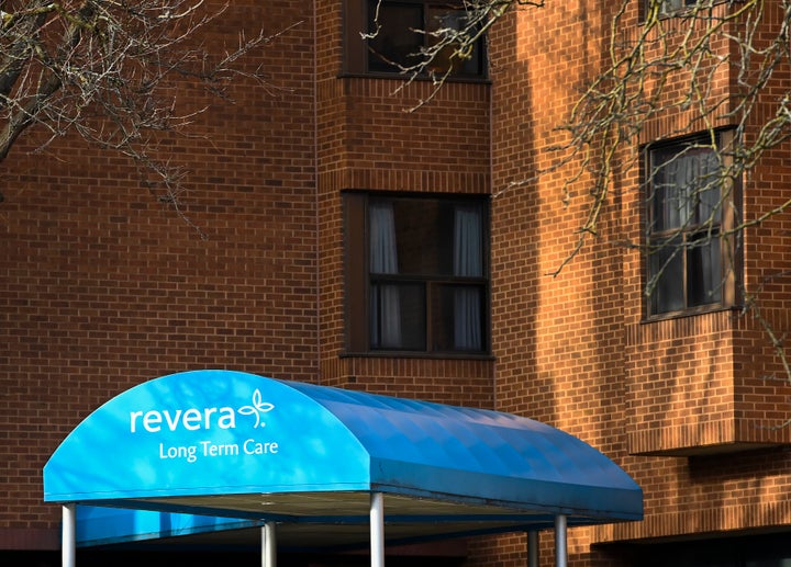 Revera Westside long-term care home in Toronto on Dec. 7, 2020. The home has seen 14 resident deaths, according to provincial data.