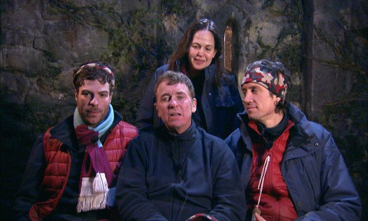 Shane Richie, Vernon Kay, Giovanna Fletcher and Jordan North on I'm A Celebrity... Get Me Out of Here!