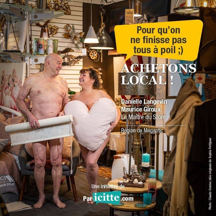 Des commerçants posent nus pour la campagne «Pour qu'on ne finisse pas tous à poil»