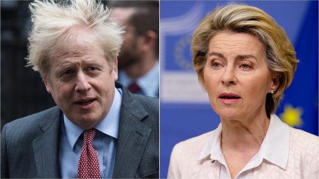 Boris Johnson and Ursula von der Leyen 