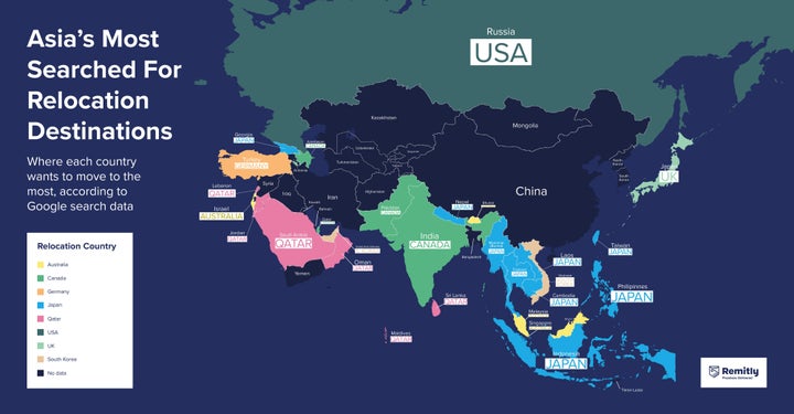 世界移住したい国ランキング