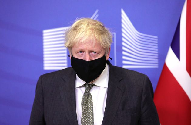 Prime Minister Boris Johnson meets with European Commission president Ursula von der Leyen on December 9, 2020 in Brussels, Belgium