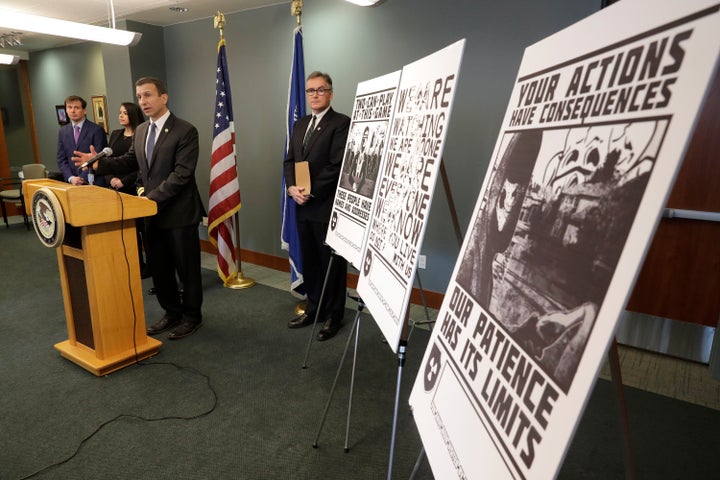 An FBI special agent discusses charges against four alleged members of the neo-Nazi group Atomwaffen Division for cyberstalki