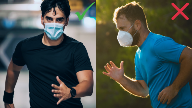 La SEMED recomienda hacer deporte con mascarilla quirúrgica y no con FPP2.